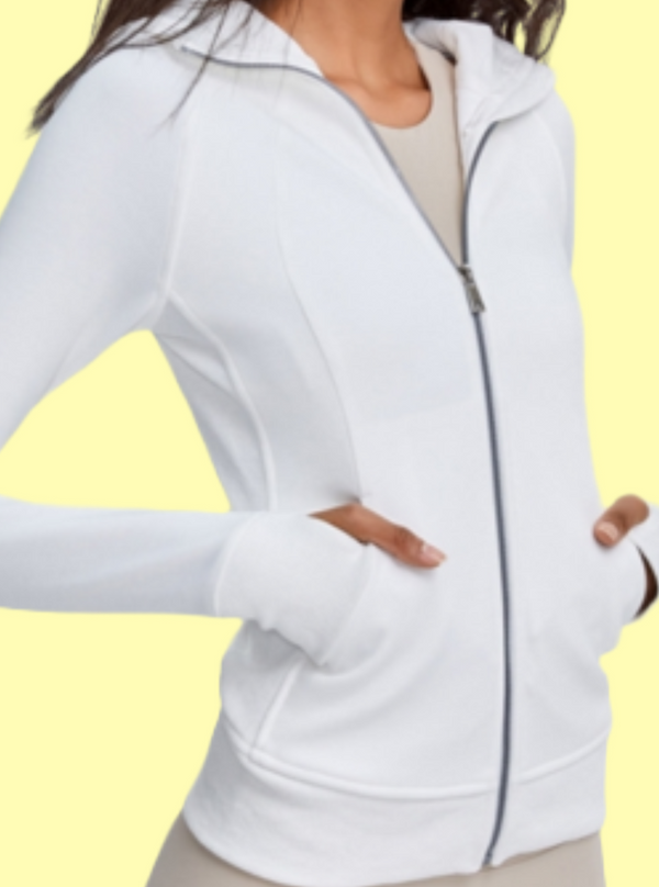 Fitness Sweater - White